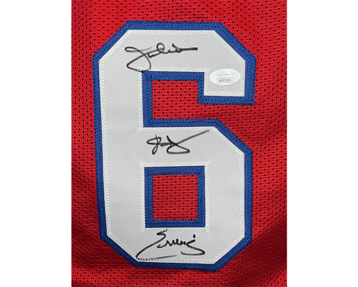 Julius Erving (Dr.J) Signed Custom Philadelphia Red Basketball Jersey JSA