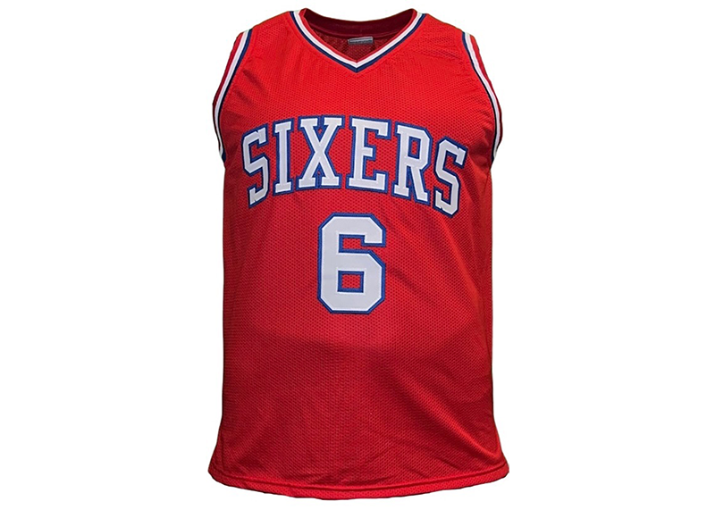 Julius Erving (Dr.J) Signed Custom Philadelphia Red Basketball Jersey JSA