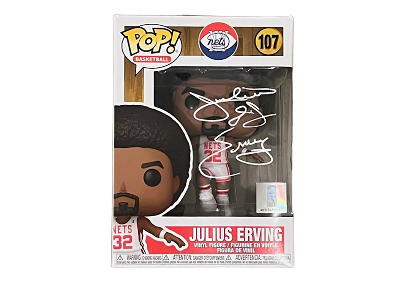 Julius Erving (Dr. J) Signed New York Nets Funko Pop JSA