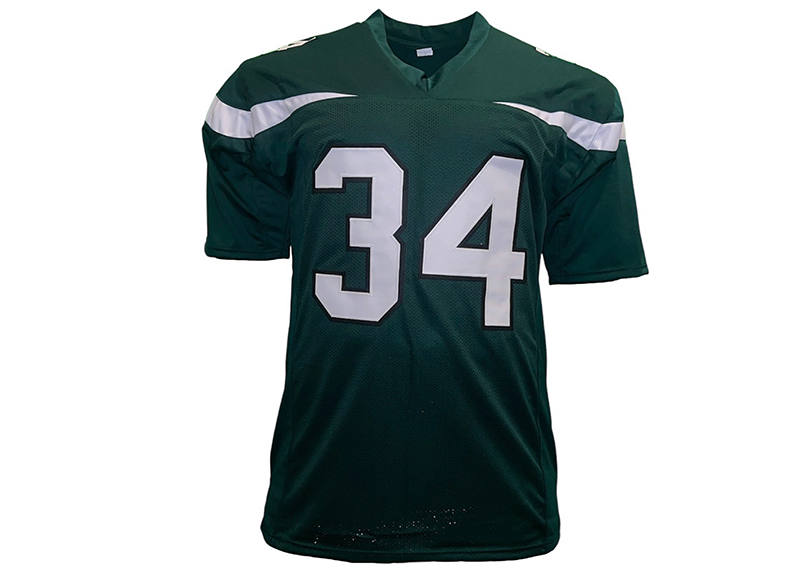 Justin Hardee Signed New York Green Football Jersey TriStar