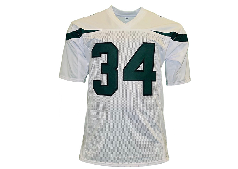 Justin Hardee Signed New York White Football Jersey TriStar