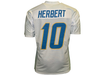 White sports jersey with 'HERBERT' and number '10' on a white background