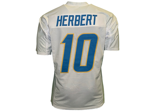 White sports jersey with 'HERBERT' and number '10' on a white background