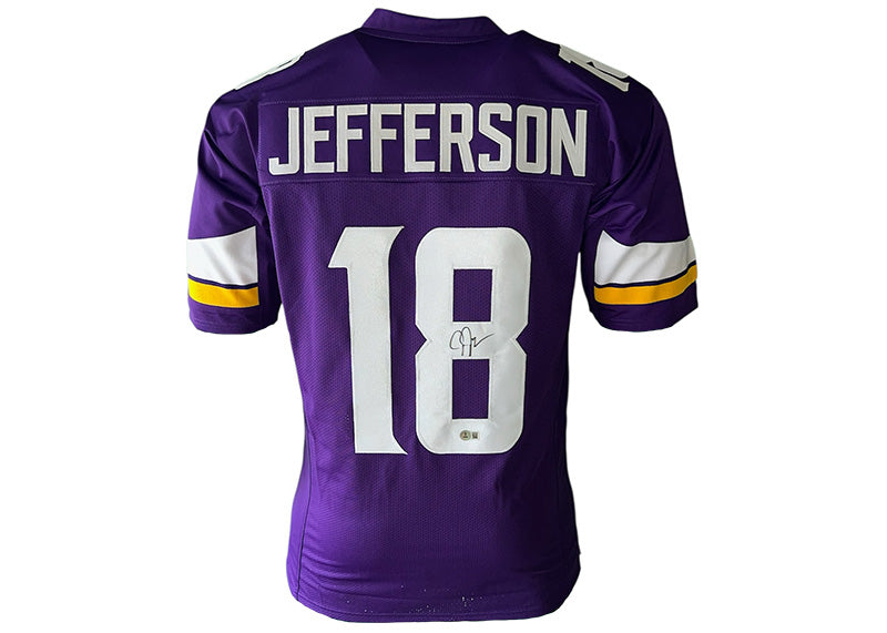 Justin Jefferson Signed Minnesota Purple jersey Beckett