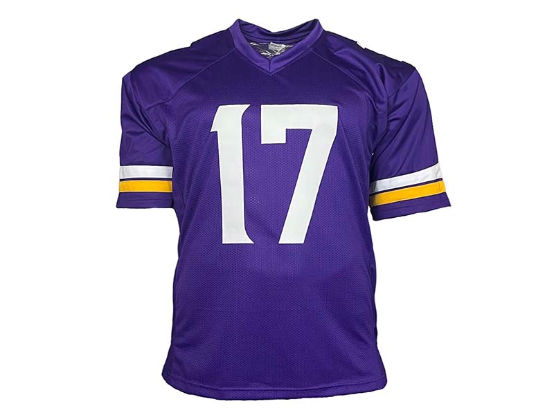 K.J. (KJ) Osborn Signed Minnesota Purple Football Jersey JSA