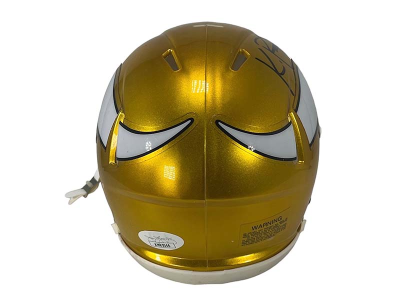 K.J.(KJ) Osborn Autographed Minnesota Vikings Flash Mini Helmet JSA