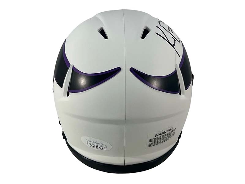 K.J.(KJ) Osborn Autographed Minnesota Vikings Lunar Mini Helmet JSA