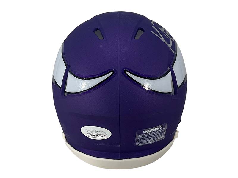 K.J.(KJ) Osborn Autographed Minnesota Vikings Speed Mini Helmet JSA