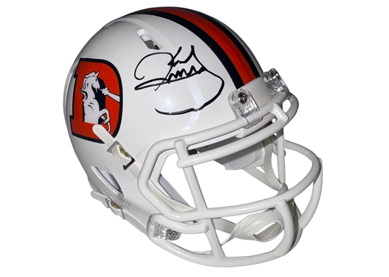 Karl Mecklenburg Signed Denver Broncos Alternate Speed Mini Helmet JSA