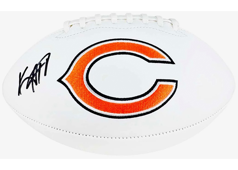 Keenan Allen Signed Chicago Bears Official NFL Team Logo Football (Beckett)