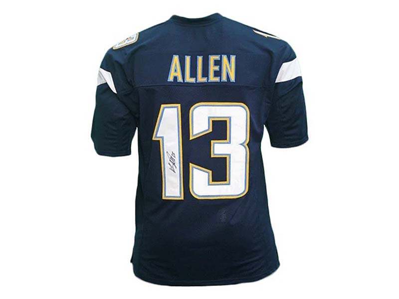 Keenan Allen Signed Custom Blue Football Jersey (JSA)