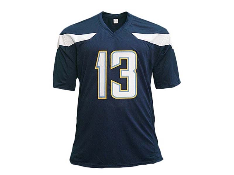 Keenan Allen Signed Custom Blue Football Jersey (JSA)