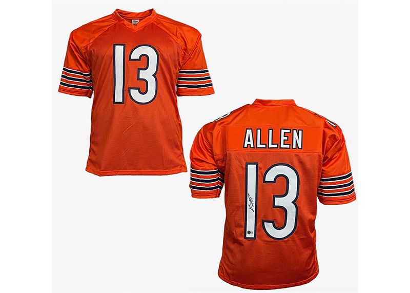 Keenan Allen Signed Custom Orange Football Jersey Beckett