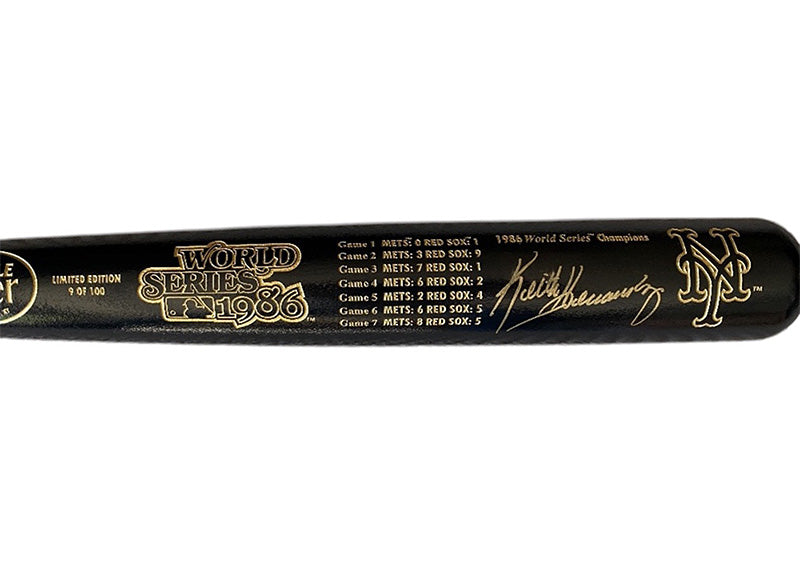 Keith Hernandez Signed Mets 1986 World Series Champions Louisville Slugger Bat