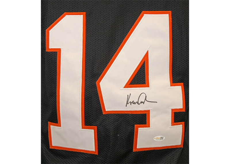 Ken Anderson Signed Cincinnati Black Football Jersey JSA
