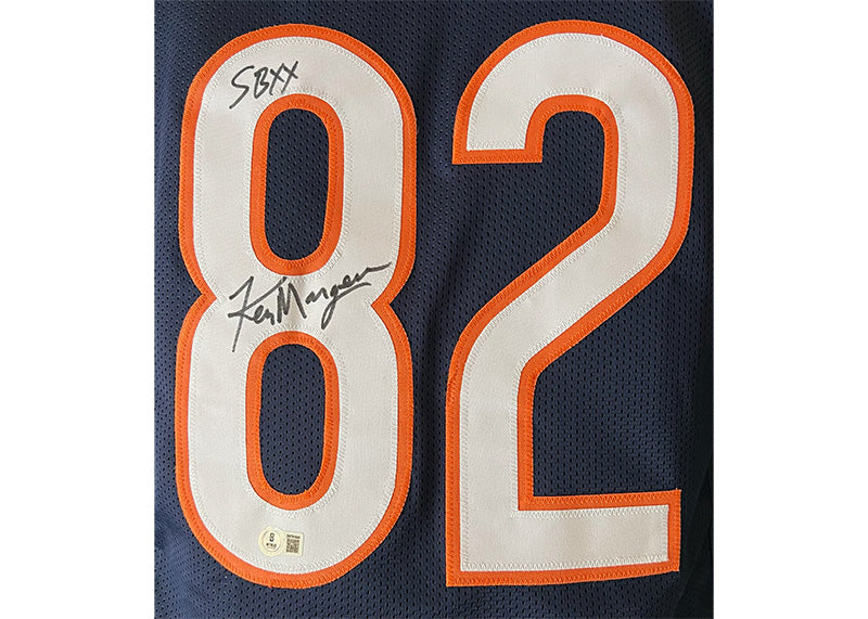 Ken Margerum Signed Chicago Blue Football Jersey Beckett