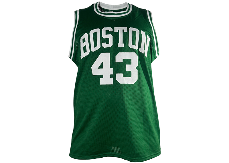 Kendrick Perkins Signed Boston Green Basketball Jersey JSA
