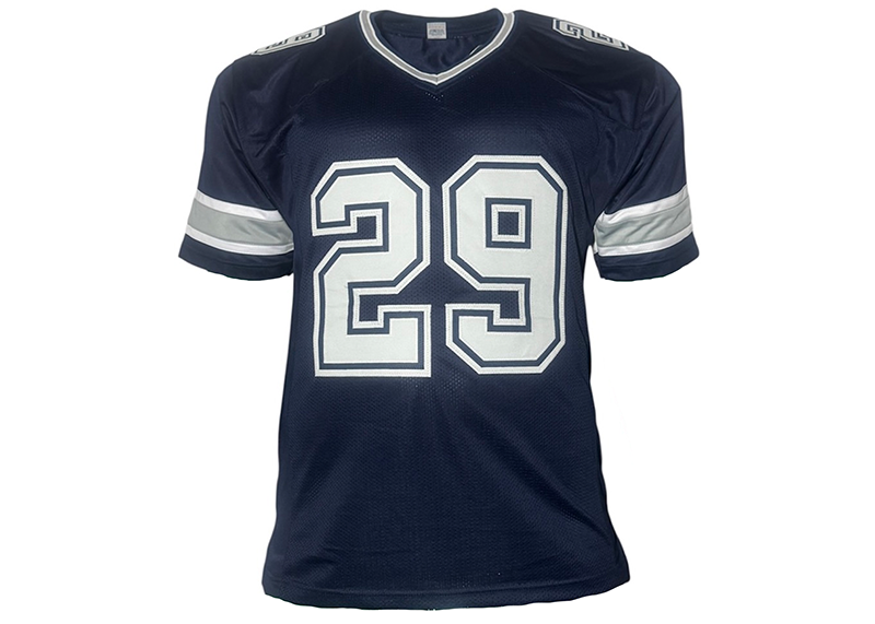 Kenneth Gant Signed Dallas Blue Football Jersey Beckett