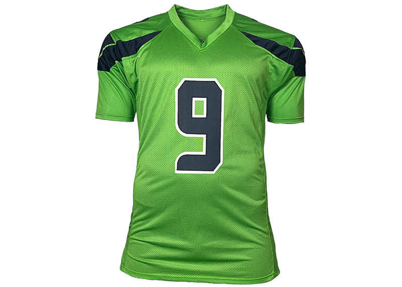 Kenneth Walker lll Signed Custom Neon Green Football Jersey Beckett