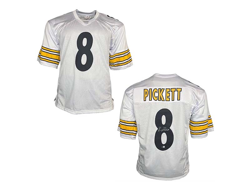 Kenny Pickett Autographed Pittsburgh White Football Jersey Beckett