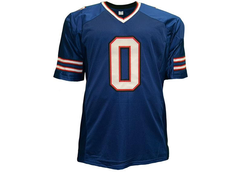 Keon Coleman Unsigned Buffalo Blue Football Jersey