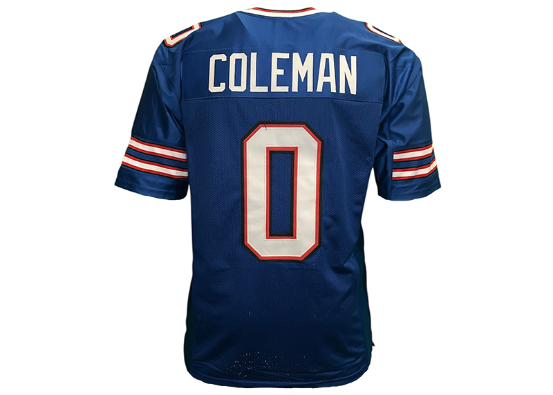 Keon Coleman Unsigned Buffalo Blue Football Jersey