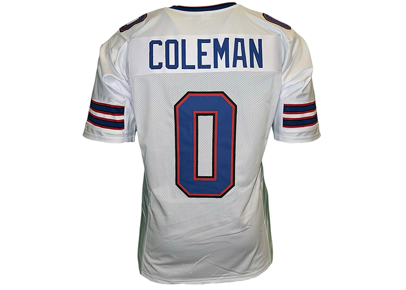 Keon Coleman Unsigned Buffalo White Football Jersey