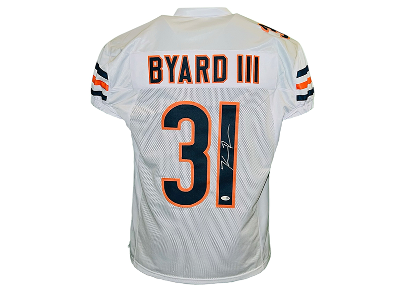 Kevin Byard Signed Chicago White Football Game Cut Jersey JSA