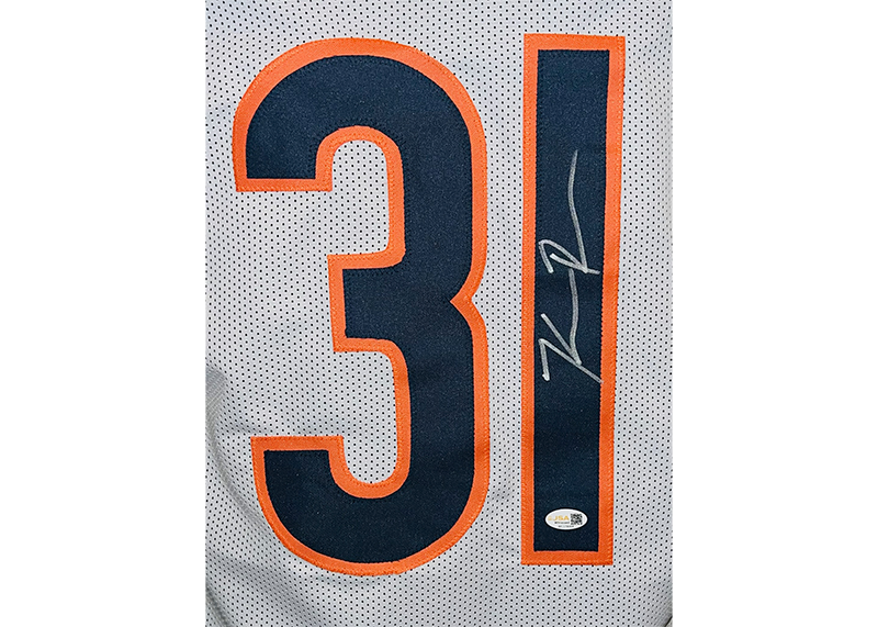 Kevin Byard Signed Chicago White Football Game Cut Jersey JSA