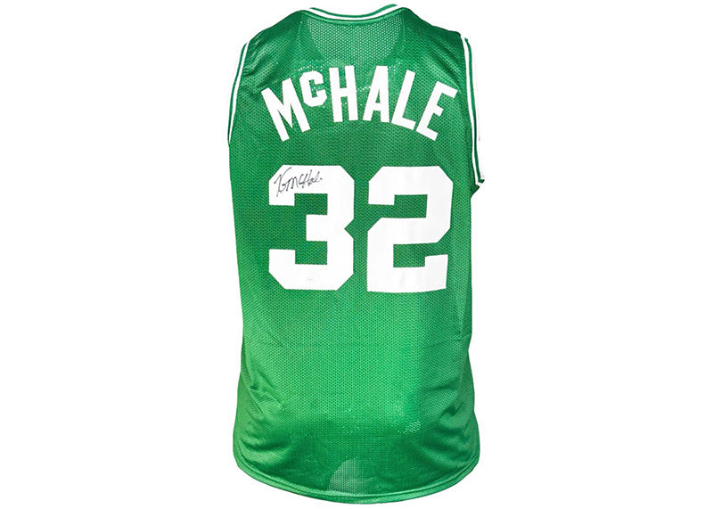 Kevin McHale Signed Boston Green Basketball Jersey JSA