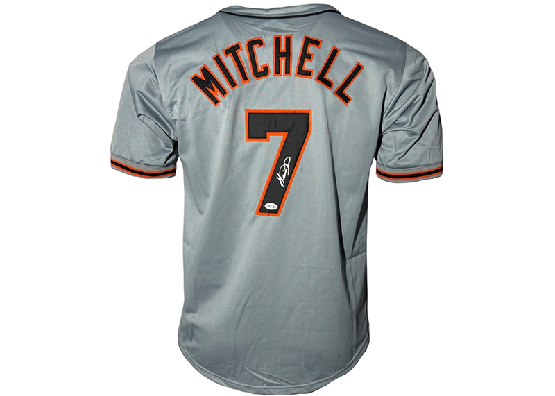 Kevin Mitchell Signed San Francisco Gray Baseball Jersey JSA