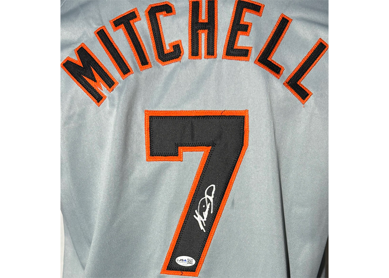 Kevin Mitchell Signed San Francisco Gray Baseball Jersey JSA