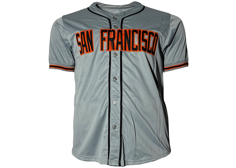 Kevin Mitchell Signed San Francisco Gray Baseball Jersey JSA