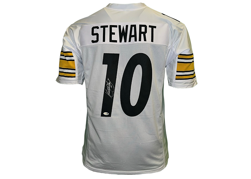 Kordell Stewart Signed Pittsburgh White Football Jersey JSA