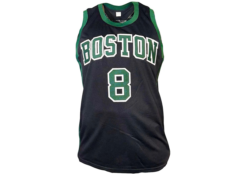 Kristaps Porzingis Signed Custom Boston Black Basketball Jersey (Beckett)