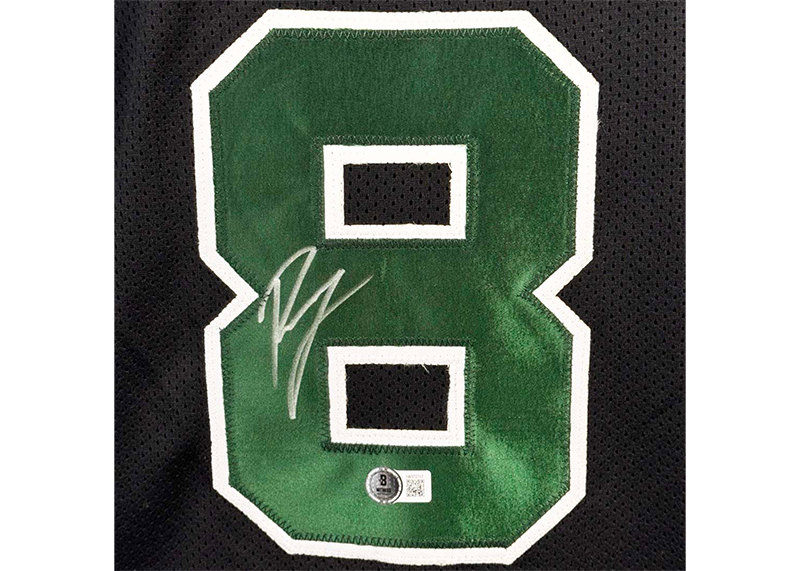 Kristaps Porzingis Signed Custom Boston Black Basketball Jersey (Beckett)