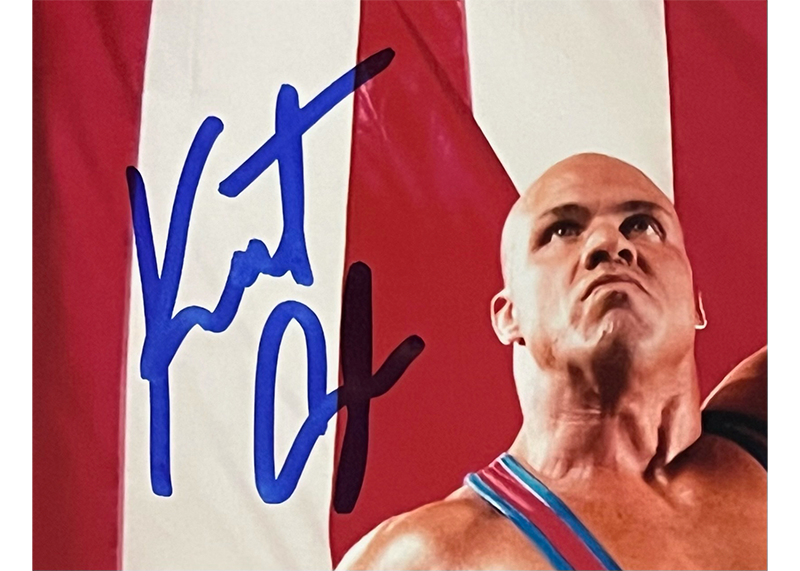 Kurt Angle 8x10 WWE Wrestling Signed Photo JSA
