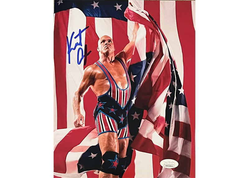 Kurt Angle 8x10 WWE Wrestling Signed Photo JSA