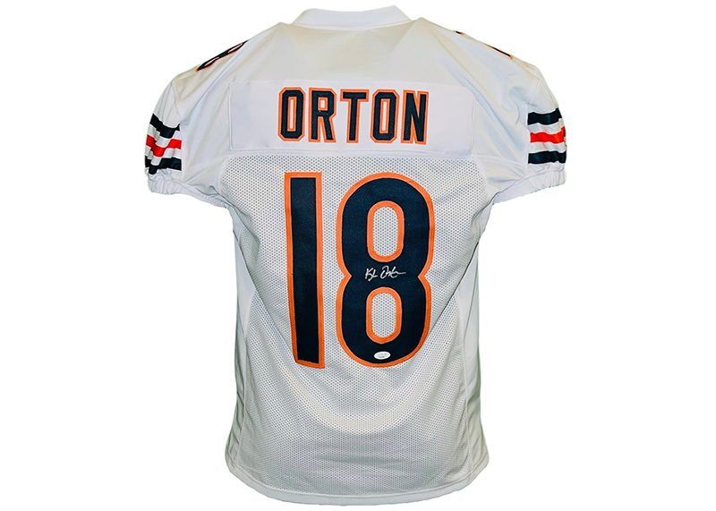 Kyle Orton Signed Chicago Game Cut White Football Jersey JSA