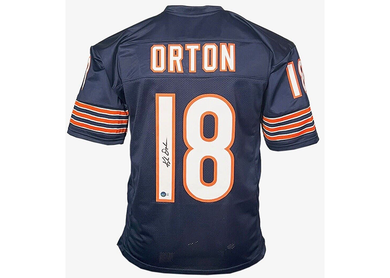 Kyle Orton Signed Custom Blue Football Jersey (Beckett)