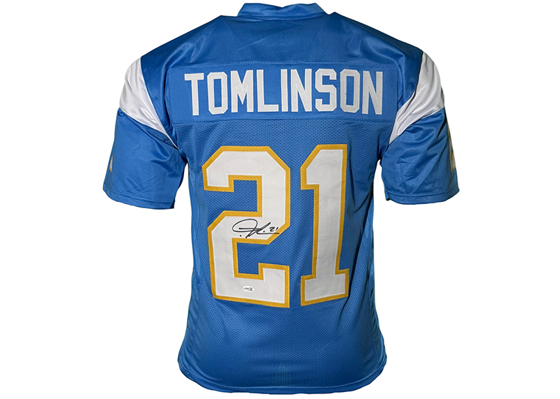 LaDainian Tomlinson Signed San Diego Blue Football Jersey JSA