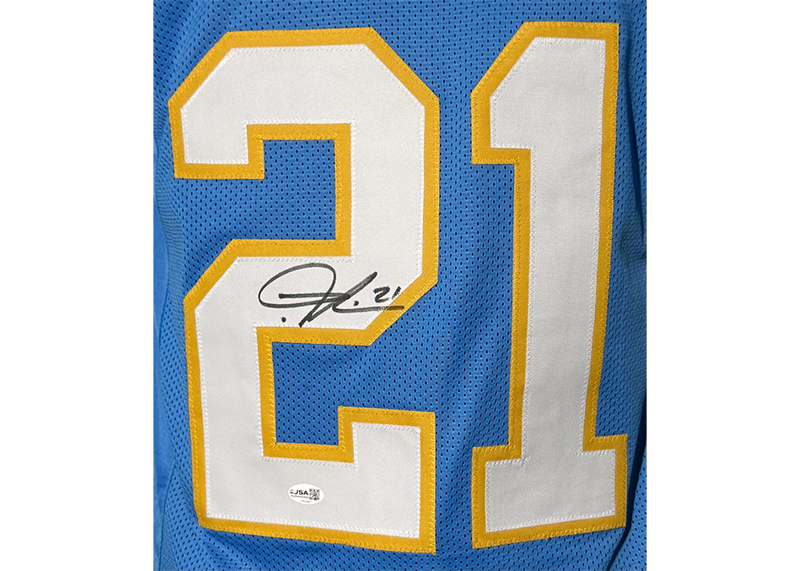 LaDainian Tomlinson Signed San Diego Blue Football Jersey JSA