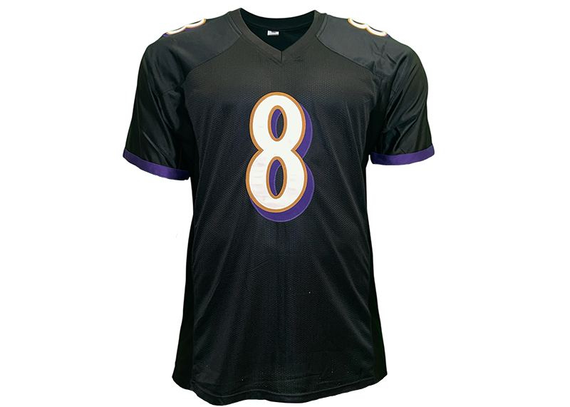 Lamar Jackson Unsigned Baltimore Black Football Jersey