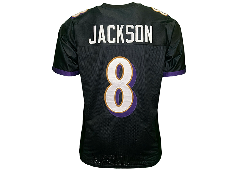 Lamar Jackson Unsigned Baltimore Black Football Jersey