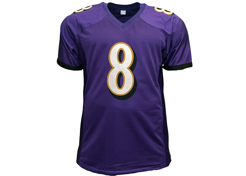 Lamar Jackson Unsigned Baltimore Purple Football Jersey