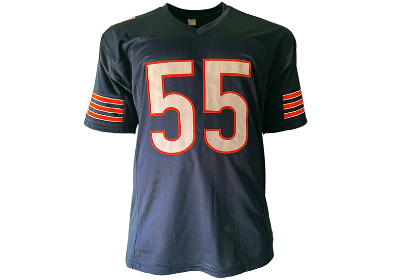 Lance Briggs Signed Chicago Blue Football Jersey JSA