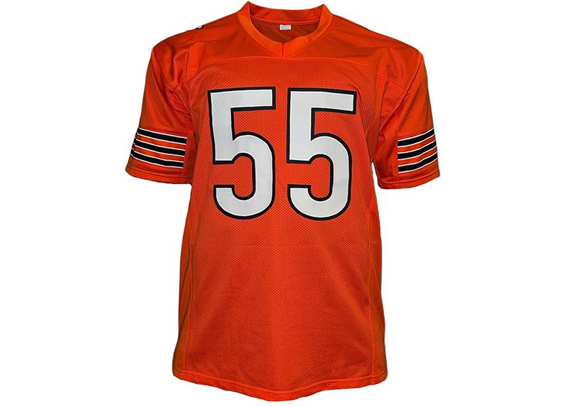 Lance Briggs Signed Chicago Orange Football Jersey JSA