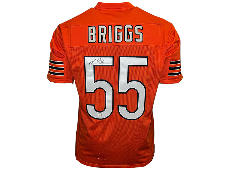 Lance Briggs Signed Chicago Orange Football Jersey JSA