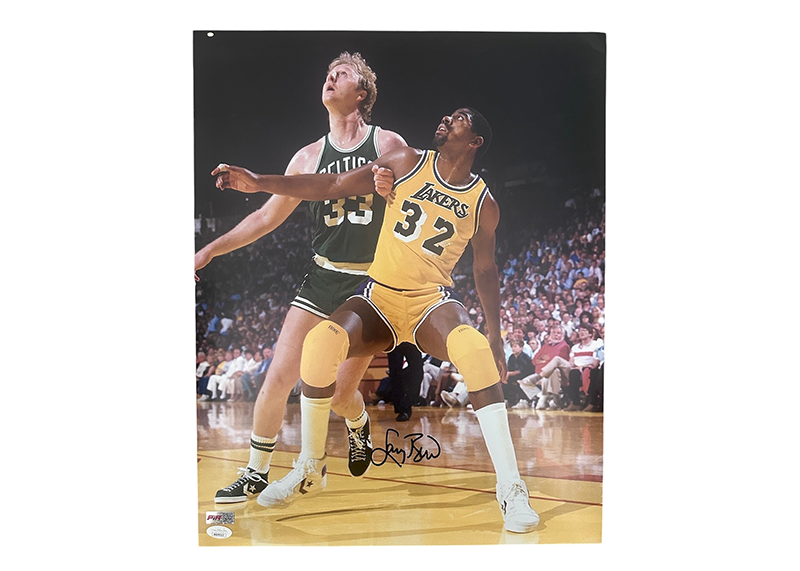 Larry Bird Autographed Boston Celtics 16x20 Photo JSA