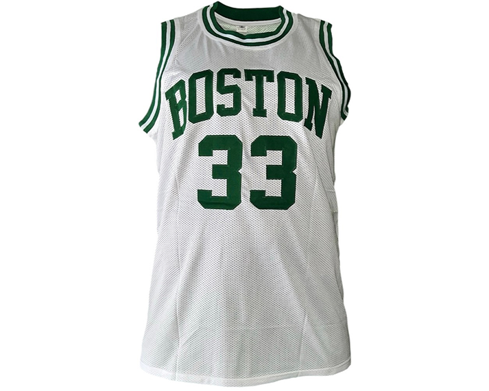 Larry Bird Autographed Custom White Boston Basketball Jersey Beckett